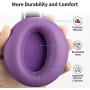 COWIN E7 PRO [Upgraded] Active Noise Cancelling Headphones Bluetooth Headphones with Microphone/Deep Bass Wireless Headphones Over Ear, 30 Hours Playtime for Travel/Work, Purple