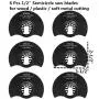 52 Pcs Oscillating Tool Blades, Professional Universal Oscillating Saw Blades, Metal Wood Multitool Blades, Quick Release Durable Oscillating Tool, Multi Tool Blades Fit All Models