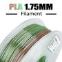 AMOLEN PLA 3D Printer Filament, 1.75mm, Silk Multicolor Rainbow 1 kg Spool
