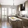 LOG BARN French Country Chandelier, Modern Farmhouse Lighting Style in Brushed Rustic Dark Grey, Kitchen Island Pendant for Dining Room, Bedroom LOG BARN French Country Chandelier, Modern Farmhouse Lighting Style in Brushed Rustic Dark Grey, Kitchen Island Pendant for Dining Room, Bedroom