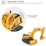Mini Construction Trucks, GEYIIE Construction Vehicles Site for kids Engineering Toys Playset for Boys, Pull Back Cars Excavator Digger Tractor Bulldozer Dump Cement Toys Gifts for Holiday Party Favor