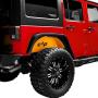 KML JK Front and Rear Inner Fender Kit 6PCS Sheet Metal Yellow with Logo Cut for 07-18 Wrangler JK