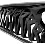 American Modified Front Shark Grille for 2007-2018 Jeep Wrangler JK/JKU Rubicon Sahara Sport, ABS (Golss Black)