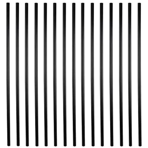 Myard 36 Inches Classic Hollow Round Iron Deck Balusters for Deck Railing Porch (50-Pack, Matte Black)
