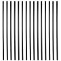 Myard 36 Inches Classic Hollow Round Iron Deck Balusters for Deck Railing Porch (50-Pack, Matte Black)