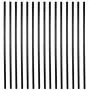 Myard 36 Inches Classic Hollow Round Iron Deck Balusters for Deck Railing Porch (50-Pack, Matte Black)
