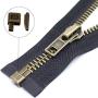 PH PandaHall 12 Sets Metal Zipper Latch Slider Retainer 3 Color #3#5#8#10 Insertion Pin Zipper Bottom Zipper Stopper for Metal Zipper Repair Zip Sewing Replacement DIY