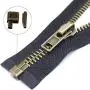 PH PandaHall 12 Sets Metal Zipper Latch Slider Retainer 3 Color #3#5#8#10 Insertion Pin Zipper Bottom Zipper Stopper for Metal Zipper Repair Zip Sewing Replacement DIY