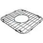 Walter Sinks Stainless Steel Kitchen 13'' x 11 Inch Protector Grids for Sinks Universal Double Bowl Drain Racks Grates Bottom Strainer Center Hole, Silver