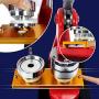 TOAUTO Button Badge Maker 58mm 2.28 Inch Button Badge Kit Pins Punch Press Machine Aluminum Slide 100pcs Free Button Parts and Circle Cutter (58mm 2.28inch)