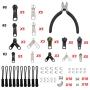 YaHoGa 143 Pieces Zipper Repair Kit Zipper Replacement with Zipper Install Plier for Bags, Jackets, Tents, Luggage, Backpacks, Sleeping Bag