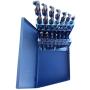Drill America - KFD15J-SET 15 Piece Heavy Duty High Speed Steel Drill Bit Set with Black and Gold Finish, KFD Series