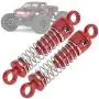 Tbest 2pcs Metal Shock Absorber, RC Shock Absorber Replacement with Caps Upgrade Parts Compatible with Fit for HS 18301 18302 18311 18312 1/18 RC Car