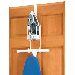 Whitmor Wire Over The Door Ironing Caddy - Iron and Ironing Board Storage Organizer