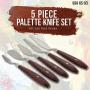 US Art Supply 5 Piece Stainless Steel Palette Knife Set - Thin & Flexible Spatulas & Painting Knives for all Oil or Acrylic Painting & Color Mixing and as a 3-D Printer Removal Tool