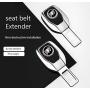 Seat Belt Extender, Metal Eat Belt Extender Suitable for Most Models, with Car Logo Plating Mirror Seat Belt Buckle (Buick)