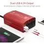 BESTEK 300W Power Inverter DC 12V to 110V AC Car Inverter with 4.2A Dual USB Car Adapter BESTEK 300W Power Inverter DC 12V to 110V AC Car Inverter with 4.2A Dual USB Car Adapter