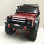 LCX Racing 1/10th RC Crawler Car Metal Bull Push Bar Front Bumper for TRX4 TRX-4 Axial SCX10 II 90046 Redcat Gen8 Scout II, Upgrades Parts Accessories
