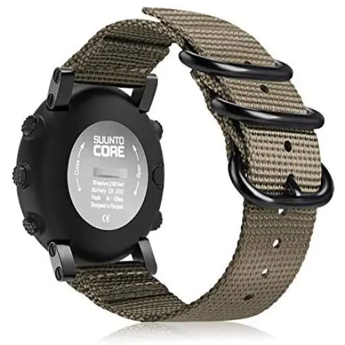 Fintie Watch Band Compatible with Suunto Core, Premium Woven Nylon Replacement Sport Strap with Metal Buckle Compatible with Suunto Core Smart Watch, Desert Tan Fintie Watch Band Compatible with Suunto Core, Premium Woven Nylon Replacement Sport Strap with Metal Buckle Compatible with Suunto Core Smart Watch, Desert Tan