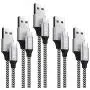 USB C Cable,XIAE 5Pack (3/3/6/6/10FT) Nylon Braided Fast Charging Cable Aluminum Housing Compatible with Samsung Galaxy S10 S9 Note 9 8 S8 Plus,LG V30 V20 G6,Google Pixel,Huawei P30/P20-Black&White USB C Cable,XIAE 5Pack (3/3/6/6/10FT) Nylon Braided Fast Charging Cable Aluminum Housing Compatible with Samsung Galaxy S10 S9 Note 9 8 S8 Plus,LG V30 V20 G6,Google Pixel,Huawei P30/P20-Black&White
