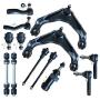 MILLION PARTS 13 Pcs 8-Lug Front Lower Upper Control Arm Ball Joints Outer Inner Tie Rod End Link Sway Bar Suspension Kits Replacement for Chevy GMC Sierra Silverado Suburban 1500 2500 HD Hummer H2