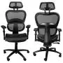 Komene Ergonomic Office Chair Lumbar Support - Reclining Breathable High Back Executive Mesh Chairs with Adjustable 3D Armrest and Headrest Backrest, Rolling Swivel Computer Task Chair for Home Komene Ergonomic Office Chair Lumbar Support - Reclining Breathable High Back Executive Mesh Chairs with Adjustable 3D Armrest and Headrest Backrest, Rolling Swivel Computer Task Chair for Home