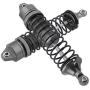 Hobbypark Aluminum Alloy Shock Absorber Assembled Full Metal Big Bore Shocks Front & Rear Replacement of 5862 for Traxxas 1/10 Slash 4x4 4WD Upgrade (4-Pack) (Gray)