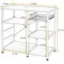 sogesfurniture 3-Tier Kitchen Bakers Rack Utility Shelf Microwave Stand with Storage and Drawer Storage Cart Workstation Shelf,Black BHUS-W5S-BK sogesfurniture 3-Tier Kitchen Bakers Rack Utility Shelf Microwave Stand with Storage and Drawer Storage Cart Workstation Shelf,Black BHUS-W5S-BK