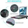 havit RGB Laptop Cooling Pad for 15.6-17 Inch Laptop with 3 Quiet Fans and Touch Control, Pure Metal Panel Portable Cooler (Black+Blue) havit RGB Laptop Cooling Pad for 15.6-17 Inch Laptop with 3 Quiet Fans and Touch Control, Pure Metal Panel Portable Cooler (Black+Blue)