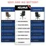NOUHAUS +Posture Ergonomic PU Leather Office Chair. Click5 Lumbar Support with FlipAdjust Armrests. Modern Executive Chair and Computer Desk Chair (Black) NOUHAUS +Posture Ergonomic PU Leather Office Chair. Click5 Lumbar Support with FlipAdjust Armrests. Modern Executive Chair and Computer Desk Chair (Black)