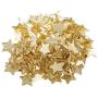 100 Pieces Star Head Metal Brad Paper Fastener Embellishments for Kids Cardmaking Scrapbooking Art Crafts 14mm Gold