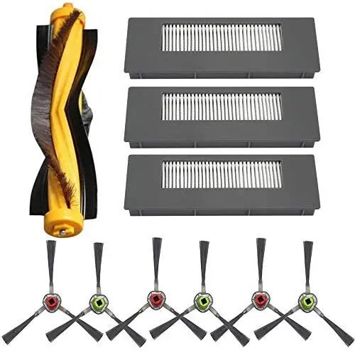 HKCH Replacement Parts Main Brush Filter Side Brush Replace for ECOVACS DEEBOT 900 901 Robotic Vacuum Cleaner