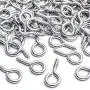 BronaGrand Small Eye Hooks,100pcs 13x7mm Mini Eye Pins Eye Screw Hooks Metal Eyelets Screw Eye Lags for Resin Jewelry Bead Plastic Wood BronaGrand Small Eye Hooks,100pcs 13x7mm Mini Eye Pins Eye Screw Hooks Metal Eyelets Screw Eye Lags for Resin Jewelry Bead Plastic Wood