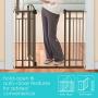 Summer Multi-Use Decorative Extra Tall Walk-Thru Baby Gate, Metal, Bronze Finish – 36” Tall, Fits Openings up to 28.5” to 48” Wide, Baby and Pet Gate for Doorways and Stairways
