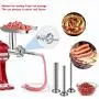 Metal Food Grinder Attachment for KitchenAid Stand Mixers, Meat Grinder Kitchen Aid Asseccories for KitchenAid,Includes 3 Sausage Stuffer Tubes, 5 Grinding Plates,Silver Metal Food Grinder Attachment for KitchenAid Stand Mixers, Meat Grinder Kitchen Aid Asseccories for KitchenAid,Includes 3 Sausage Stuffer Tubes, 5 Grinding Plates,Silver