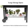 Zizin Raised Garden Planter Box with Legs Outdoor Metal Elevated Garden Bed On Wheels Apartment Vegetables Herb Kit,40''×15'' Black Zizin Raised Garden Planter Box with Legs Outdoor Metal Elevated Garden Bed On Wheels Apartment Vegetables Herb Kit,40''×15'' Black