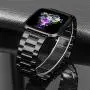 Joyozy Stainless Steel Bands Compatible with Fitbit Versa/ Versa Special Edition/ Fitbit Versa Lite/Fitbit Versa 2 Smart Watch,Classic Wristband Metal Bracelet Strap Replacement for Women Men Black