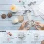 Anvin 100 Pcs Cotton Candle Wicks(4 inch& 6 inch) with 60 Pcs Candle Wick Stickers, 20 Pcs Metal Candle Wick Sustainer Tabs and 1 Pcs Candle Wick Centering Device for Candle Making, DIY Craft Tools