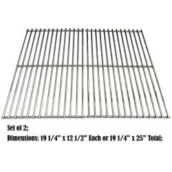 Direct Store Parts DS113 Solid Stainless Steel Cooking grids Replacement for Brinkmann, Charmglow, Turbo Gas Grills