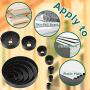 Hole Saw Set HYCHIKA 19 Pcs Hole Saw Kit with 13Pcs Saw Blades, 2 Mandrels, 2 Drill Bits, 1 Installation Plate, 1 Hex Key, Max Size 6'' and Min Size 3/4'', Ideal for Soft Wood, Plywood, Drywall, PVC