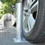 Yeshom Portable All Metal Flag Pole Wheel Stand Tailgate Tire Mount 25ft 20ft Telescopic Flagpole Holder