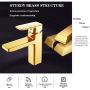 Chrome Bathroom Faucet Single Hole Modern Square Single Hole Bathroom Sink Faucet with Metal Drain Assembly and Faucet Supply Lines Lavatory Faucet