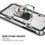Military Grade for iPhone 8 Case iPhone 7 Case iPhone SE 2020 Metal Rotating Ring with Kickstand Holder Armor Heavy Duty Shockproof Drop Protective Cover for iPhone 8/7/SE 2020 Phone Case (Sliver)