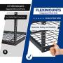 FLEXIMOUNTS 4x8 Overhead Garage Storage Rack Adjustable Ceiling Garage Rack Heavy Duty, 96'' Length x 48'' Width x (22-40'' Ceiling Dropdown), Black (Two-Color Options)