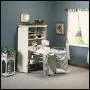 Sauder Harbor View Craft and Sewing Armoire with Table, Antiqued White finish Sauder Harbor View Craft and Sewing Armoire with Table, Antiqued White finish