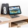 ezbnb Echo Show 8 Stand - Metal Adjustable Stand for Echo Show 8 - Aluminum Tilt + 360 Degree Swivel Holder for Echo Show 8