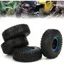 T best 4Pcs RC Wheels, 1.6in 1:10 Scale Remoted Control Tire Metal Inflatable RC Crawler Tire Replacement Part Accessory for SCX10 TRX4 D90 90046 1/10 RC Car T best 4Pcs RC Wheels, 1.6in 1:10 Scale Remoted Control Tire Metal Inflatable RC Crawler Tire Replacement Part Accessory for SCX10 TRX4 D90 90046 1/10 RC Car