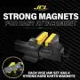 JCL Soft Vise Jaws | 4 inch vice jaws (2 pack), including 1 set grooved and 1 set flat | Use on any Metal Bench Vise to safely clamp flat, round or irregular shapes objects JCL Soft Vise Jaws | 4 inch vice jaws (2 pack), including 1 set grooved and 1 set flat | Use on any Metal Bench Vise to safely clamp flat, round or irregular shapes objects