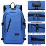 Durable Laptop Backpack Water Resistant Anti-Theft Bag with USB Charging Port and Lock, Slim Computer Business Backpacks for Women Men Fit 15.6 Inch Laptops College School Student Gift,Bookbag