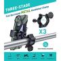 VICSEED Metal Bike Phone Mount Ultra Stable & Anti Shake Motorcycle Phone Mount Cell Phone Holder for Bike Bicycle ATV Mountain Handlebars Fit for iPhone 11 12 Pro Max Galaxy S21 S20 All Mobile Phone